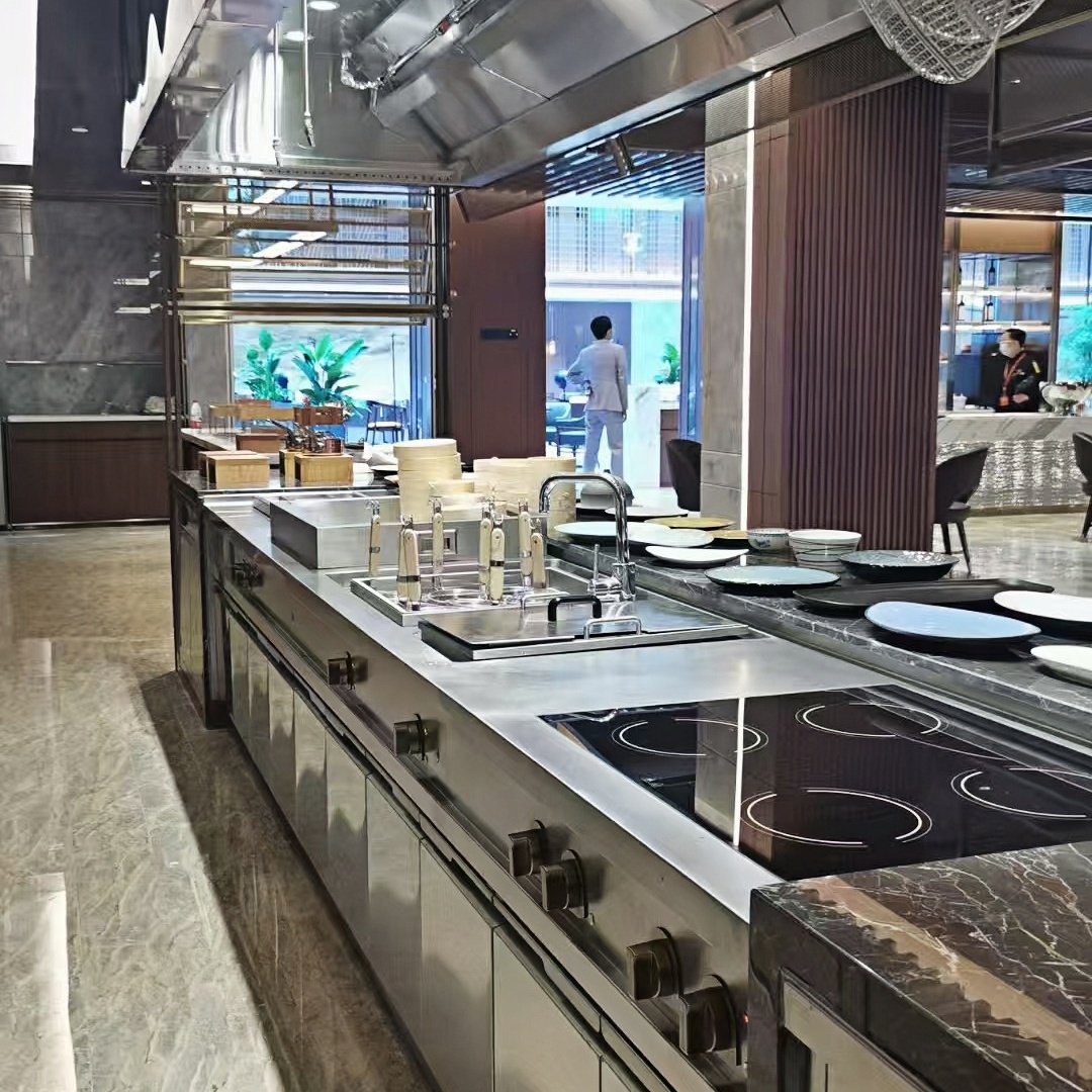 21kW Electric Induction Cooker Stove for Commercial Kitchen 6-Burner Restaurant Equipment