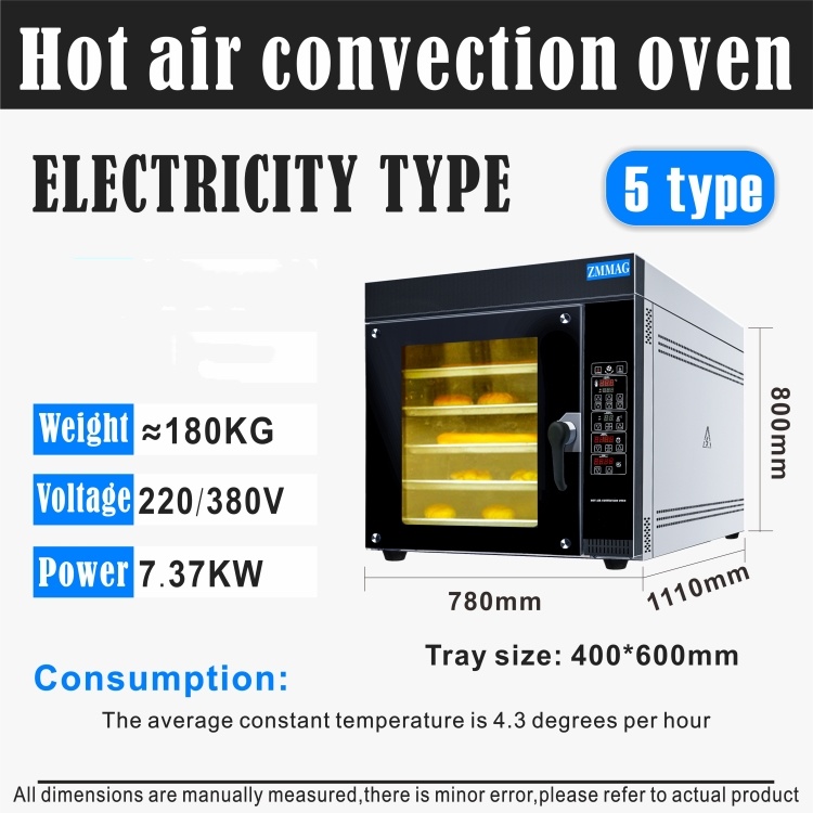 Industrial 3-Tray 4-Tray 5-Tray 8-Tray 10-Tray 12-Tray Hot Air Circulation Oven - Uniform Baking &amp; Drying 4-Tier Convection Oven