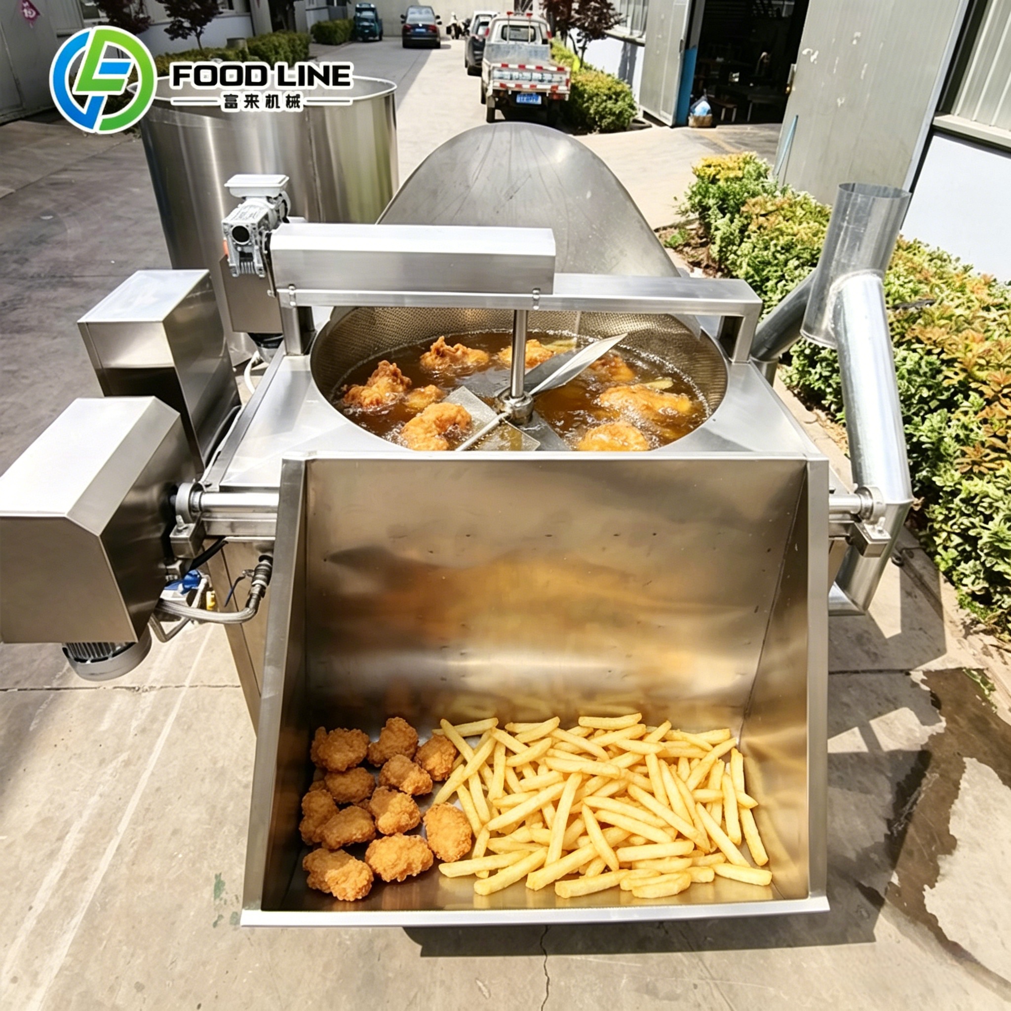 Automatic Frying Machine Automatic Fried Chicken Machine Automatic Frying Production Equipment