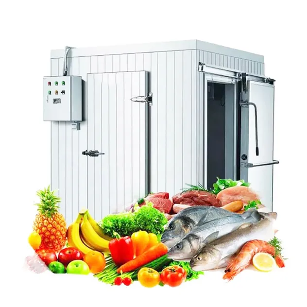 Custom Size High-Temp Commercial Cold Room Unit Fresh-Keeping Refrigeration for Supermarkets Restaurants