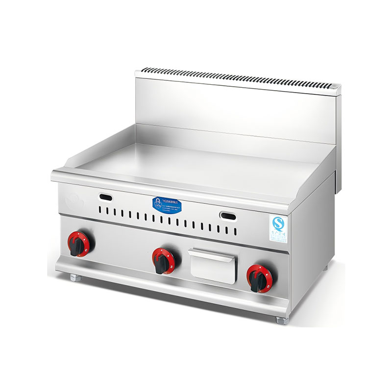 HELAXEN Gas-Electric Integrated Teppanyaki Griddle for Stall Use | Steak Squid Pancake Cooking Equipment