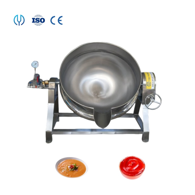 50L-1000L Gas Steam Syrup Sugar Boiler Sauce Jacketed Kettle Jam Cooking Machine