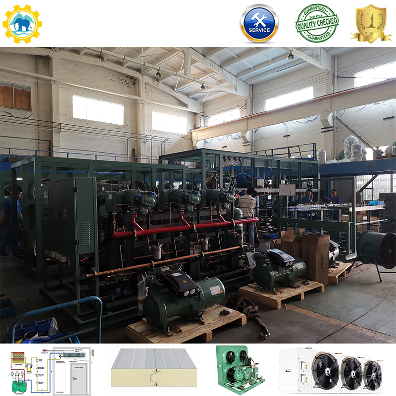 10 Ton Emerson Compressor Condensing Unit Air-Cooled Refrigeration Unit for Cold Room Blast Freezer Restaurants