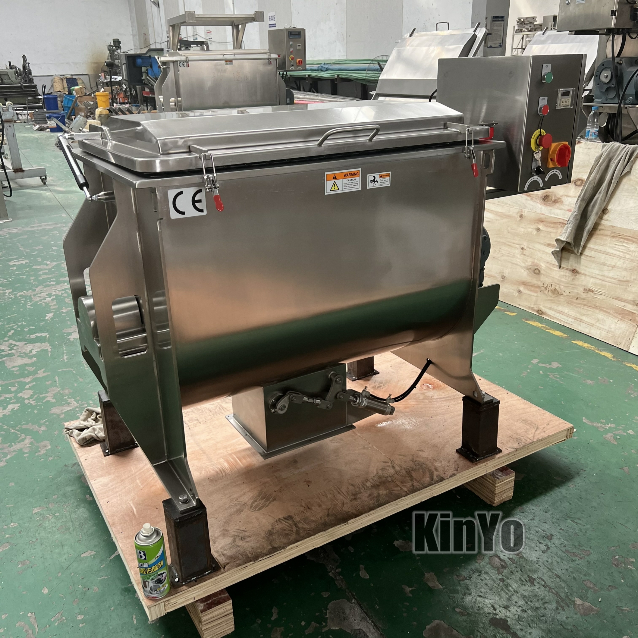 KYRB200 No-Reside Waterproof Stainless Steel Chemical Powder Food Industry Mixing Machine