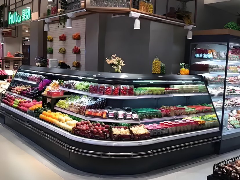 Vegetable Chiller Fruit Refrigerated Counter/Half Tall Refrigerator and Freezer