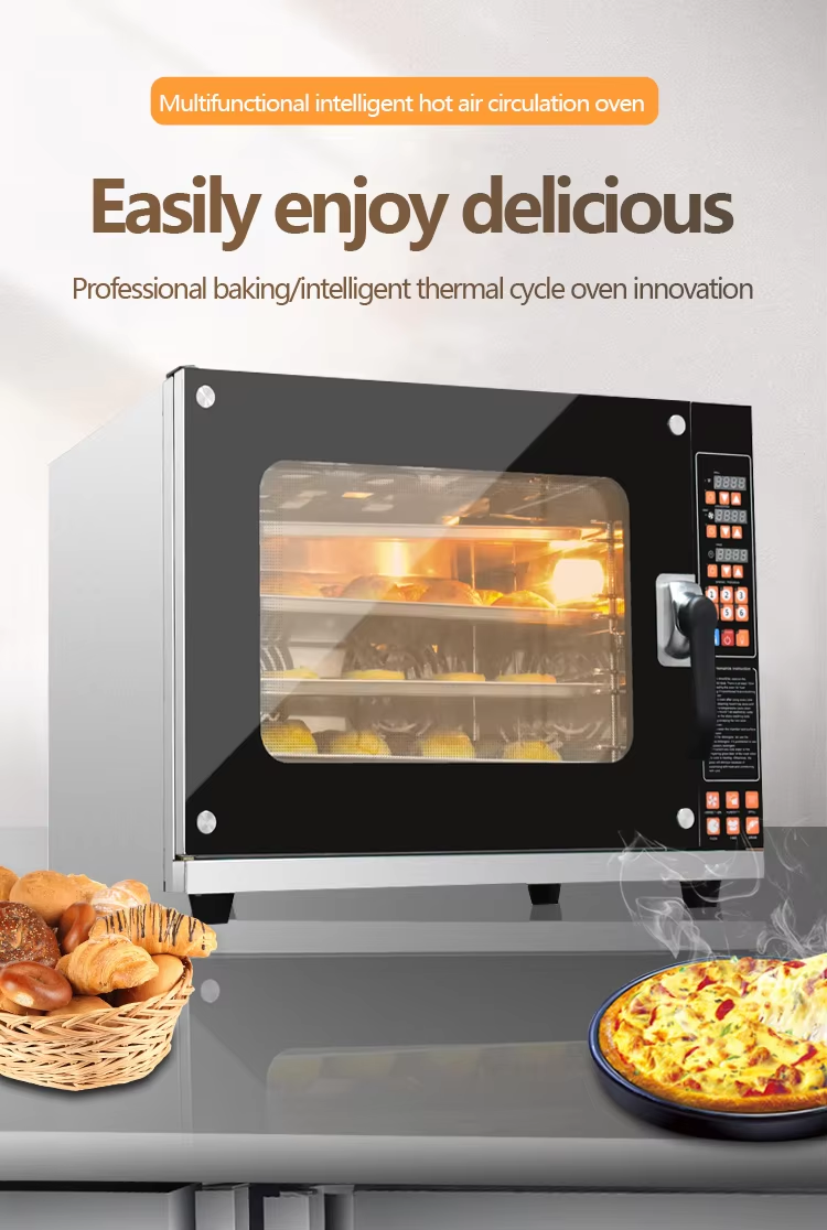 4 Tray Countertop 4.5KW 220V Electric Convection Oven Mini Multi-Function New Condition Bread Bakery Equipment 2022 Model