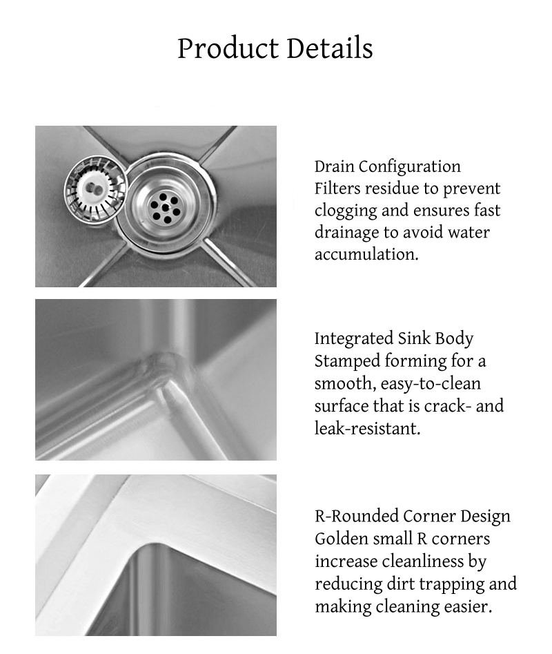 Stainless steel sliding door workbench detail 9
