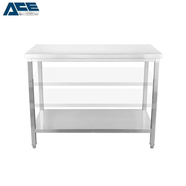 Commercial Kitchen Stainless Steel Work Table Multi-Models Food Prep Bench