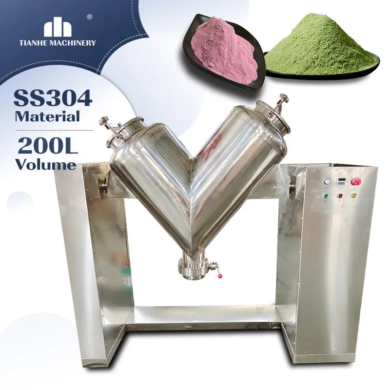 Pharmaceutical Food Dry Powder V-Shape Mixer Machine for Large Volume Production