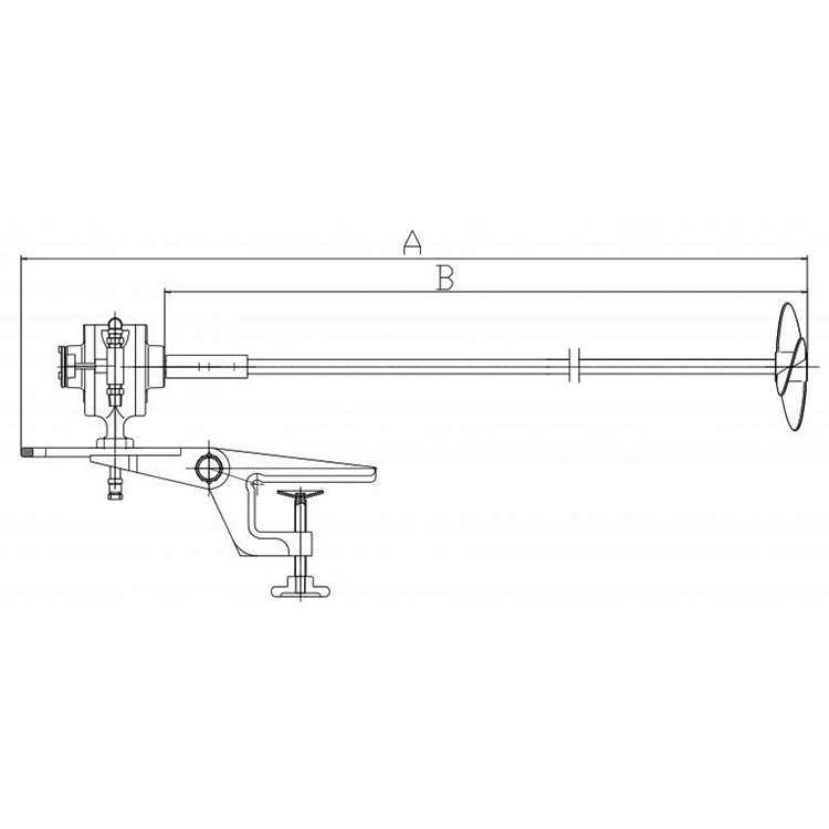 ADM127 Pneumatic Agitator, Stirrer Air Mixer for Liquid Mixing for Food, Chemical Industry
