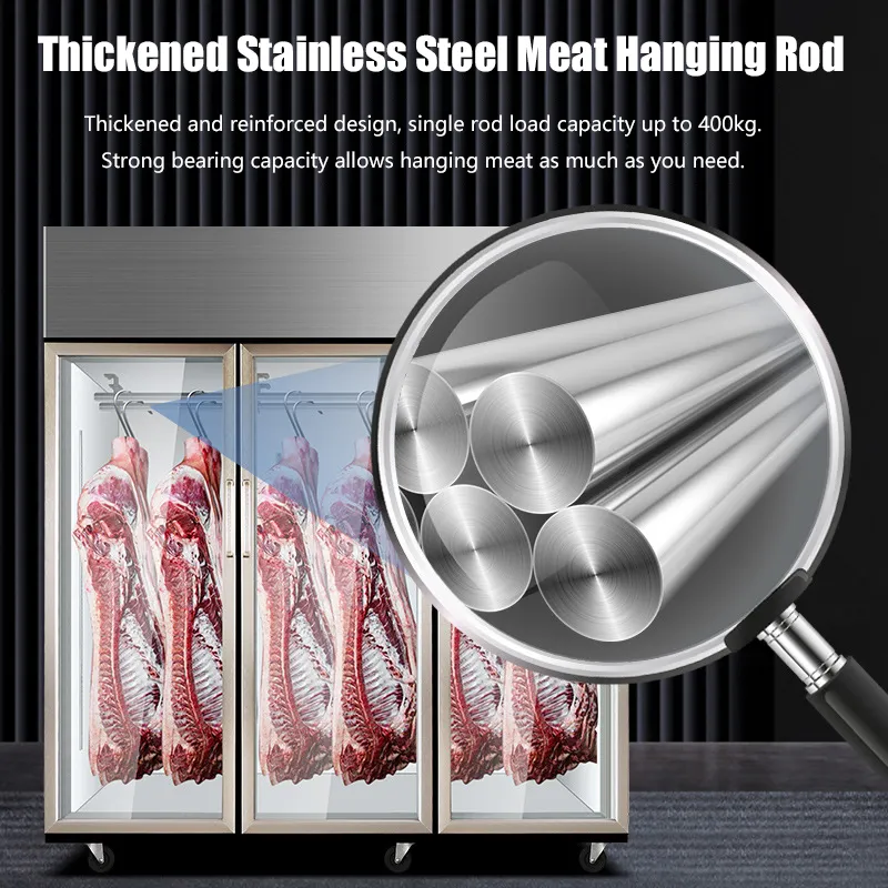 Hanging Fridge Fresh Meat Cabinet Meat Chiller Showcase Refrigerator Display Freezer Cases Shop Counter