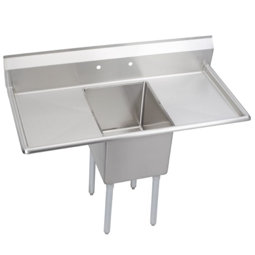 Commercial Stainless Steel 201 304 Kitchen Three Compartment Sink Work Table with Left Drainboard