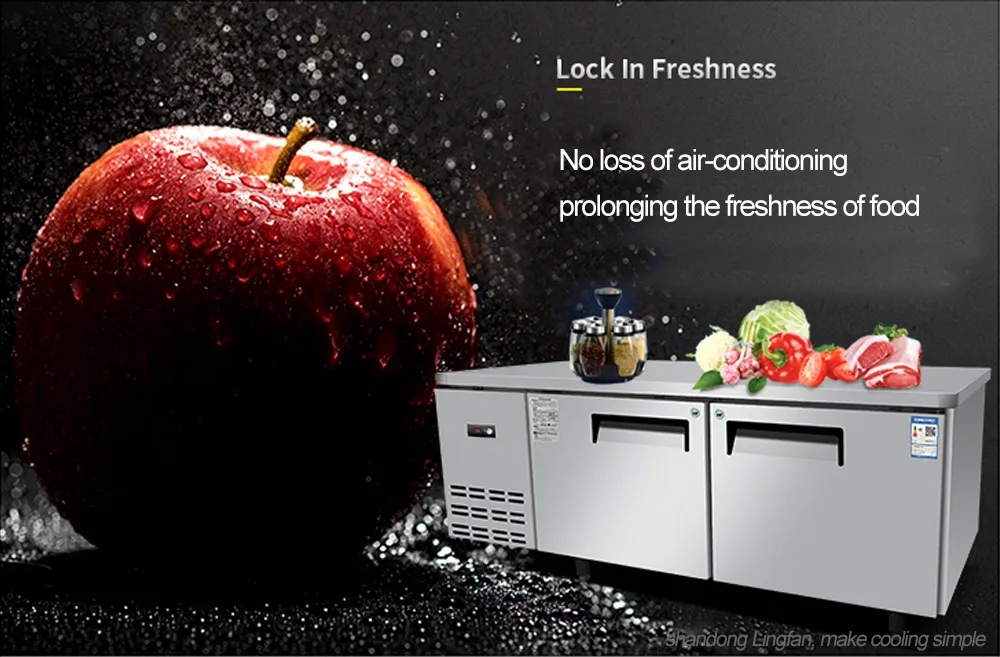 Commercial Food Prep Cooling Workbench Detail