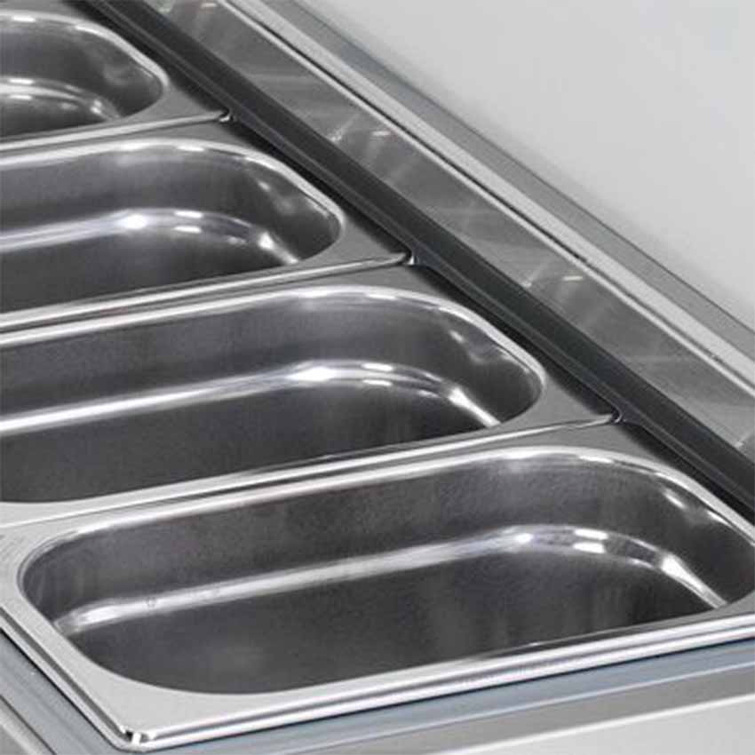 Chef Refrigerated Pizza Sandwich Prep Salad Bar Refrigerator Work Table Under Counter Top Fridge Chiller Undercounter Freezer