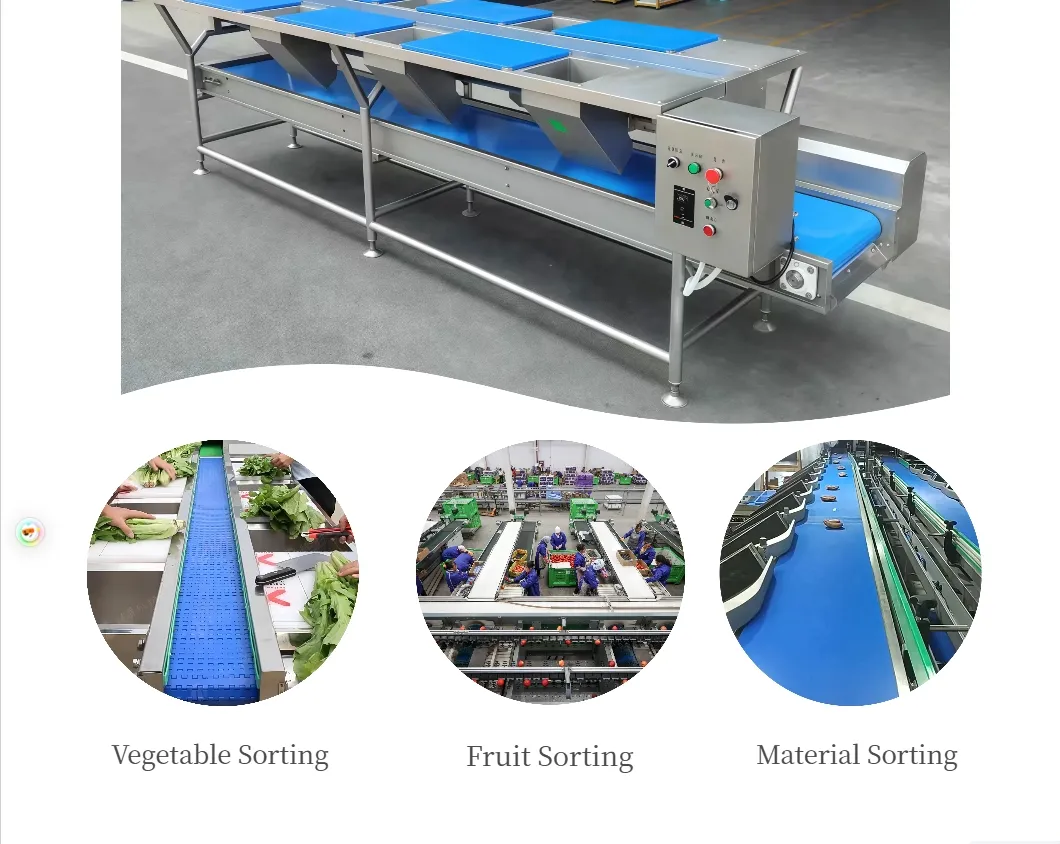 Premium Vegetable Cutting and Sorting Worktable for Efficient Food Prep