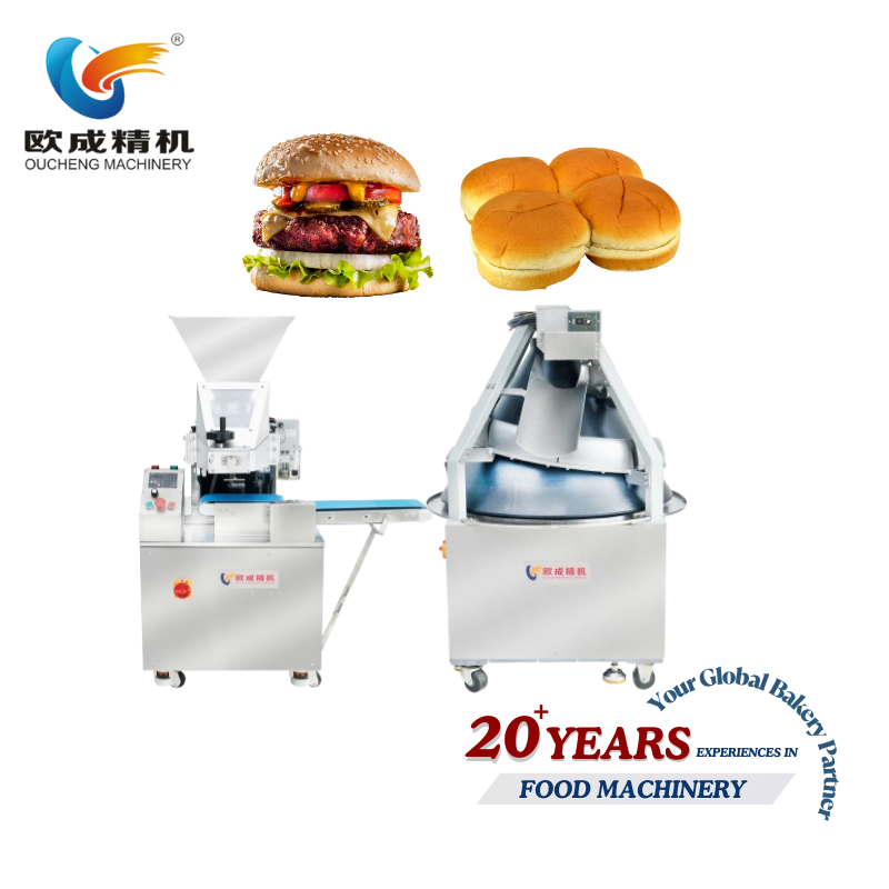 Automatic Hamburger Burger Buns Production Line Dough Divider Rounder Bread Complete Baking Machine Bakery Equipment