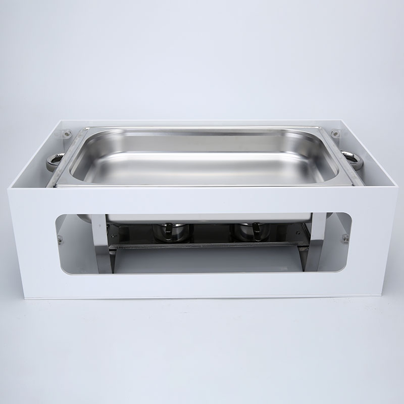 Chafing Dish Guard White Acrylic Food Warmer Stand Cover