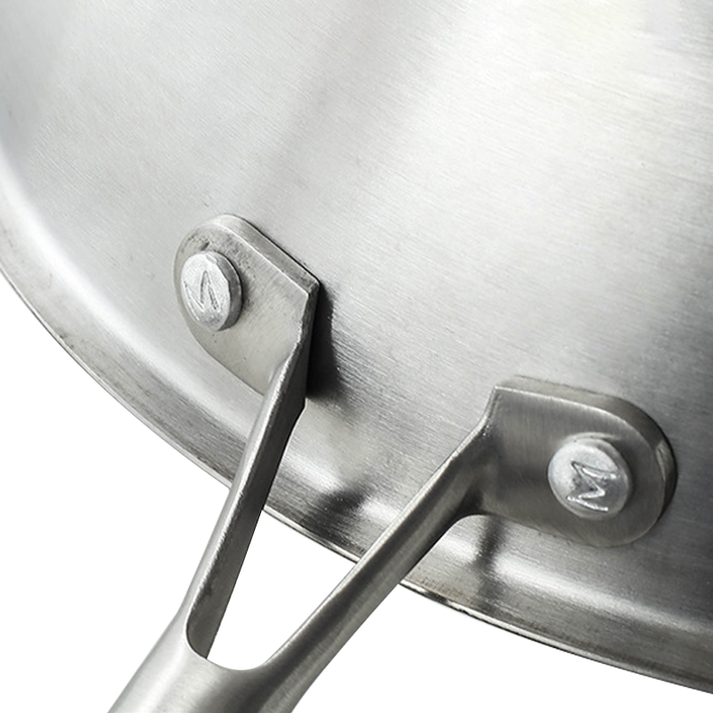 Modern Design Nonstick Frying Pan Wholesale Stainless Steel Honeycomb Wok Pan And Skillet Induction Stove Compatible