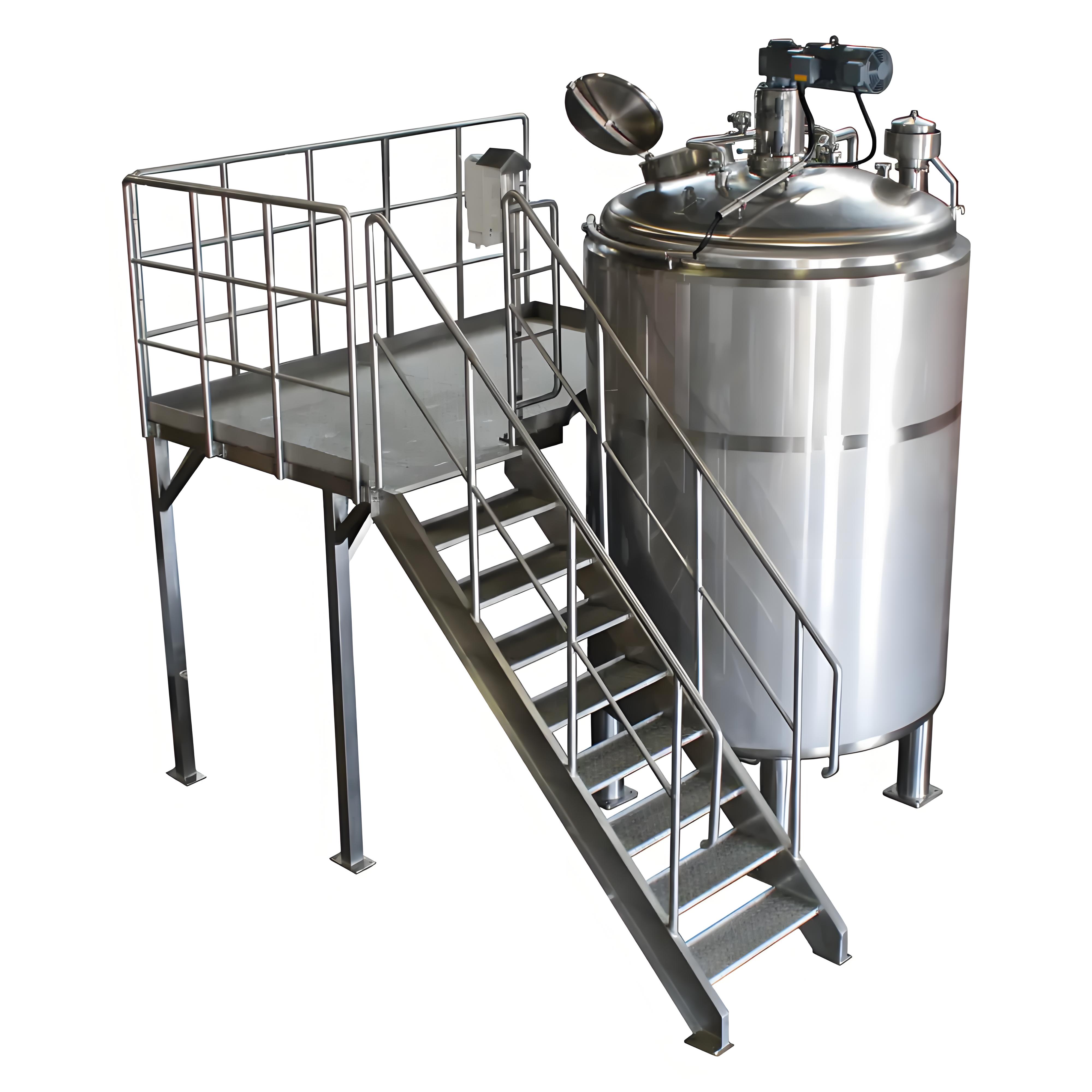Stainless Steel Food Grade Mixing Tank With Agitator