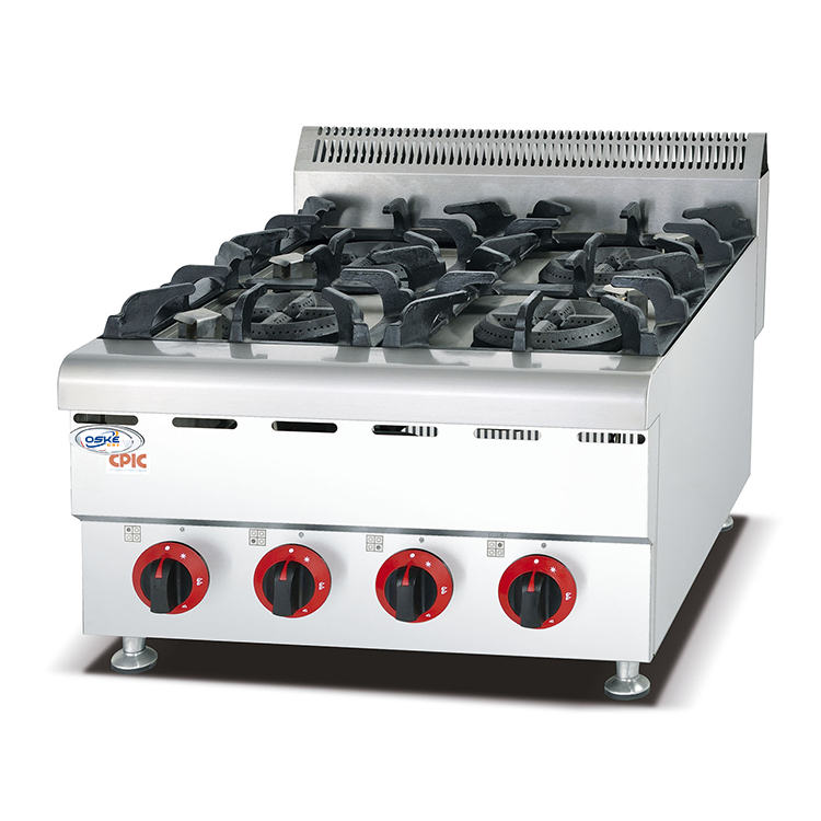 Commercial Kitchen Equipment Stainless Steel Table Top Gas Stove 2/3/4 Burners Cooking Range