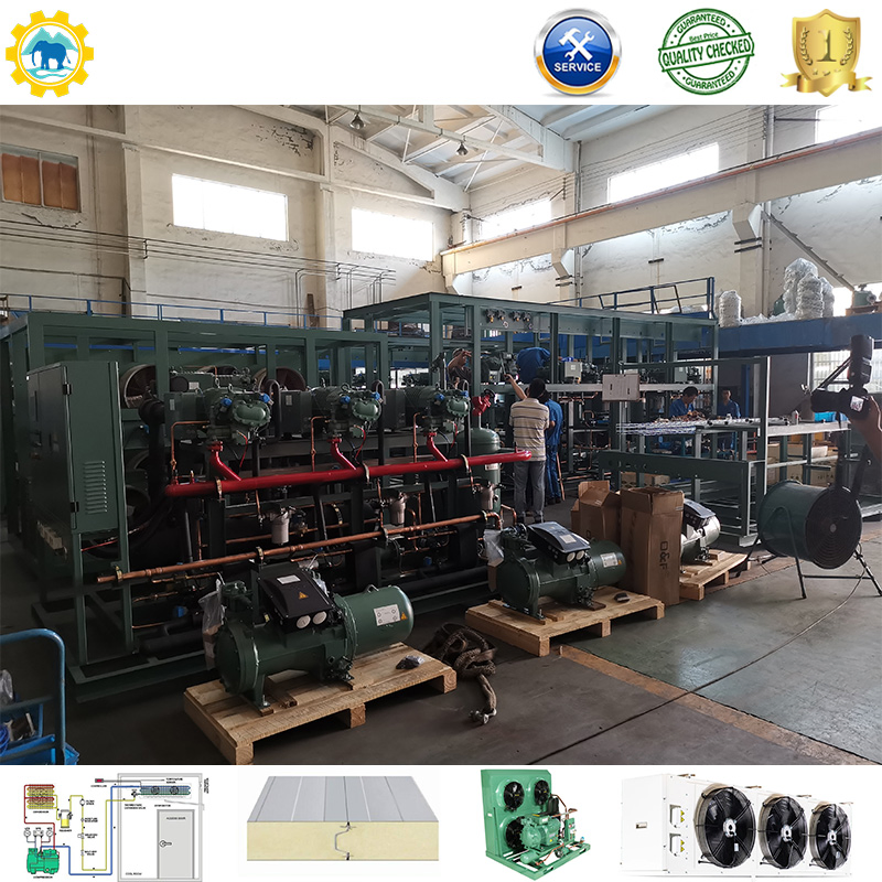 10 Ton Emerson Compressor Condensing Unit Air-Cooled Refrigeration Unit for Cold Room Blast Freezer Restaurants