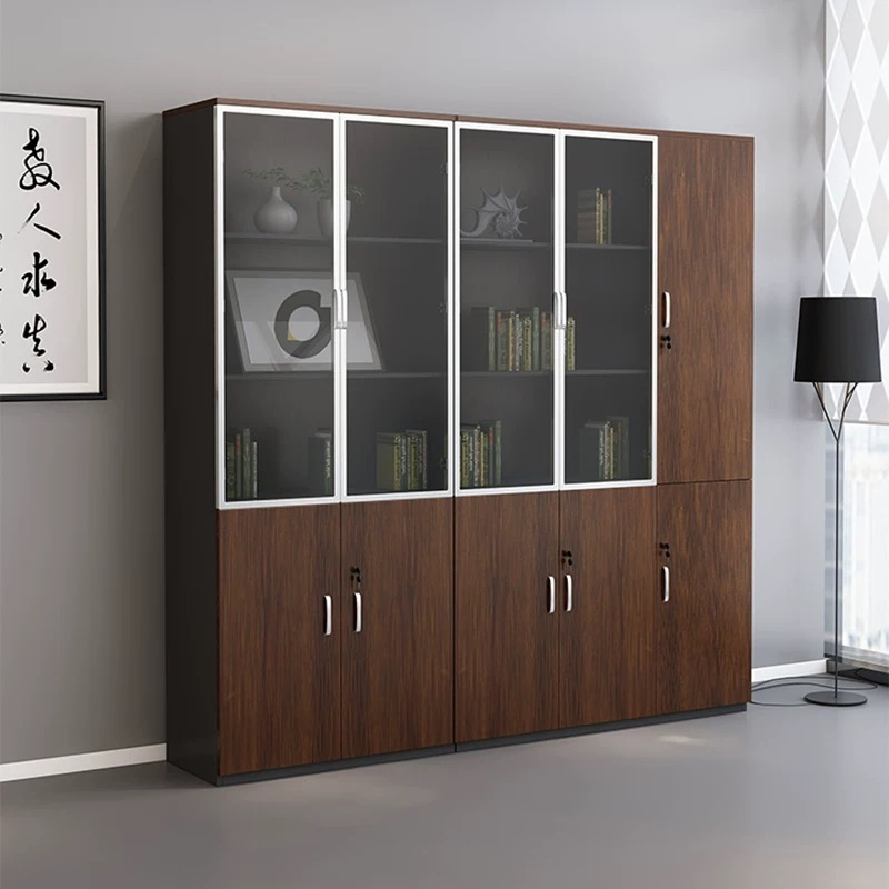 Modern Wooden Locking Office Low Mobile File Cabinet Factory Direct Workstation Dividers Table School Gym Workshop Home Office