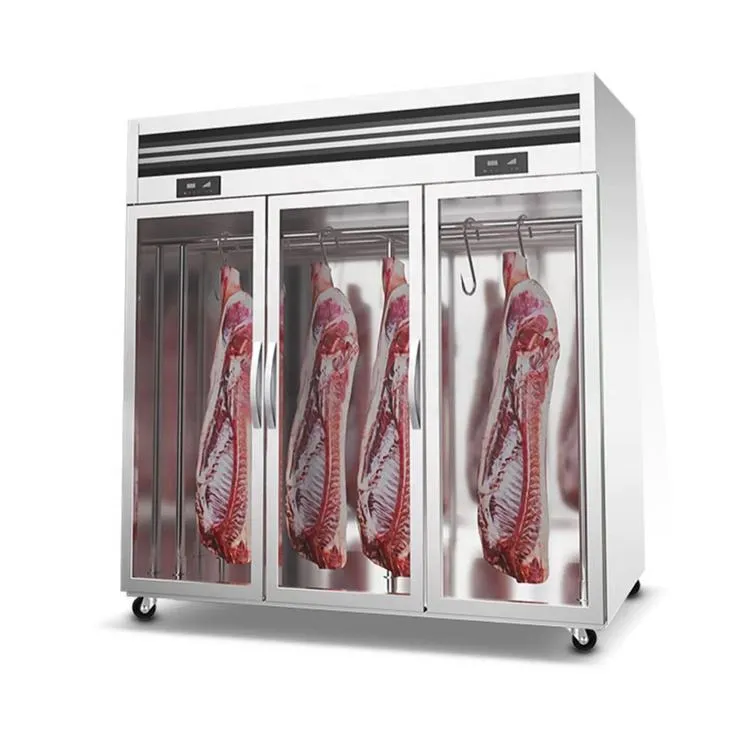 Hanging Fridge Fresh Meat Cabinet Meat Chiller Showcase Refrigerator Display Freezer Cases Shop Counter
