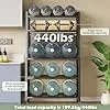 5 Tier Home Storage Cabinet Hangable with Dustproof Glass Door