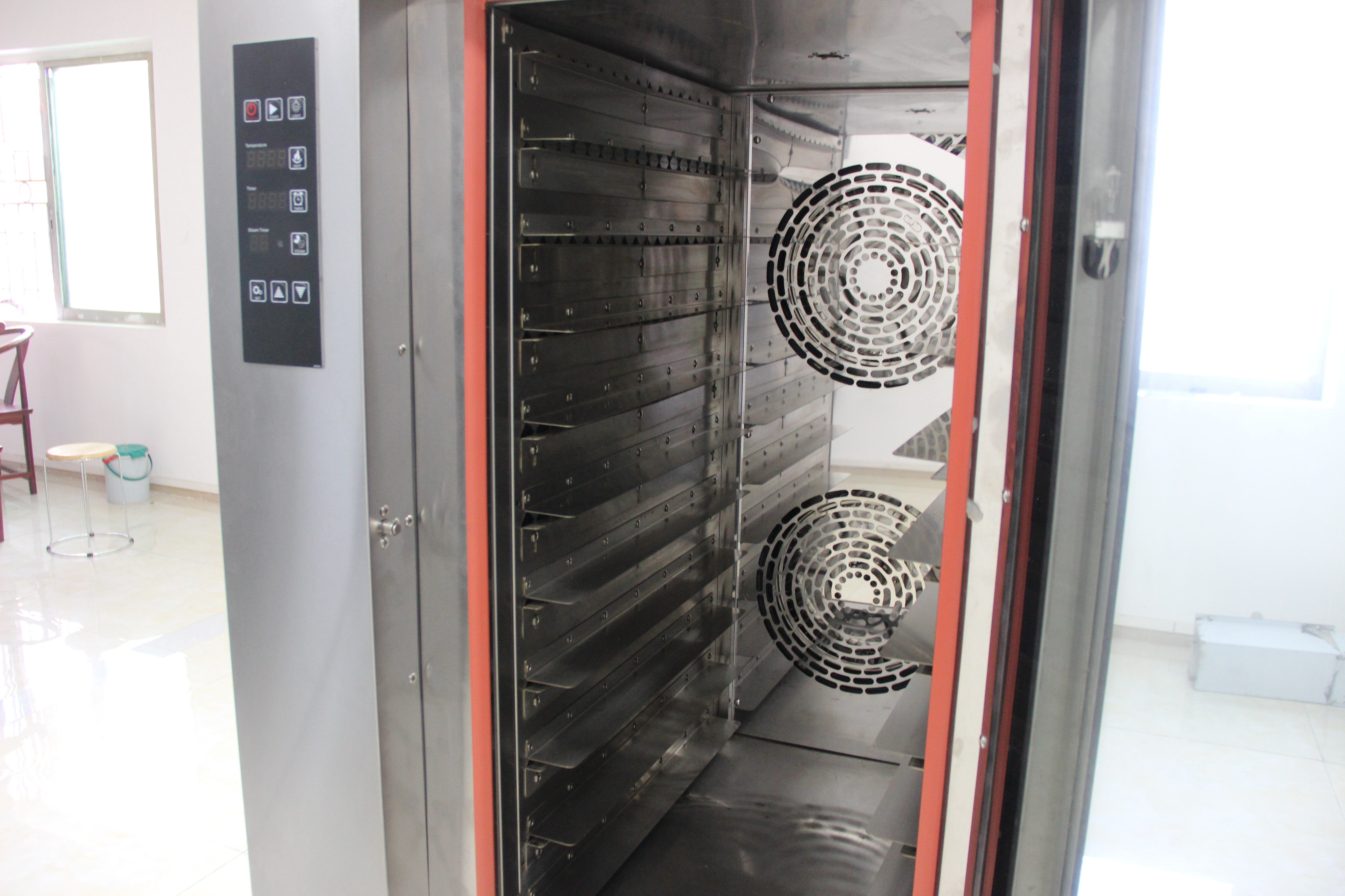 5 Trays Layer Rotary Rotating Fan Convection Oven Electronically Controlled Hot Air Baking Cakes With Steam Generator