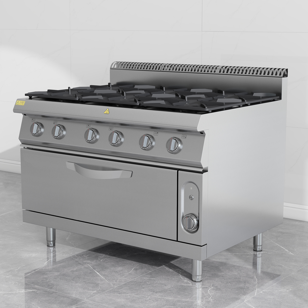 Gas 6-Burner Clay Pot Stove with Oven
