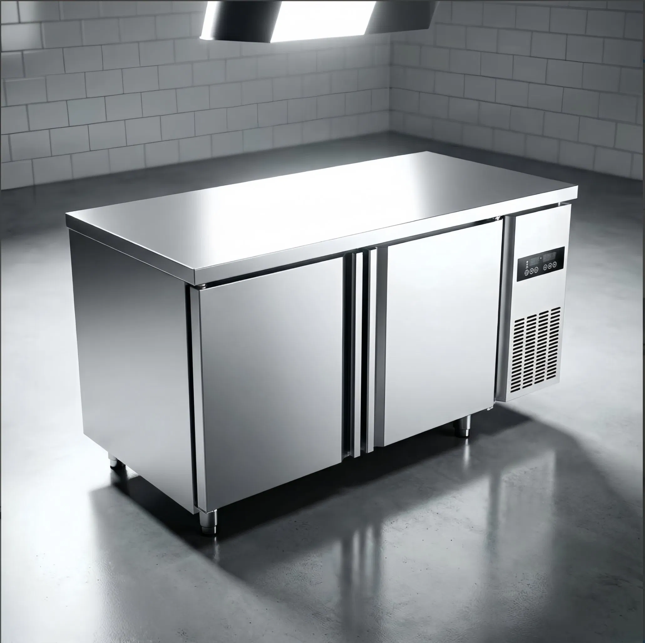 Commercial Refrigerated Worktable Stainless Steel for Prep Area