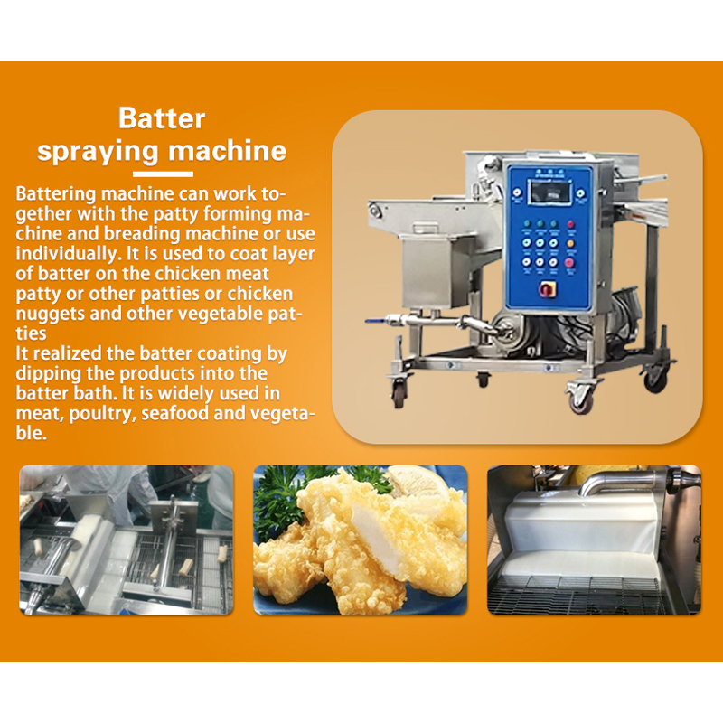 Chicken Nugget Frying Line Cutlet Maker Making Machine Chicken Nugget Deep Fry Machine With Conveyor