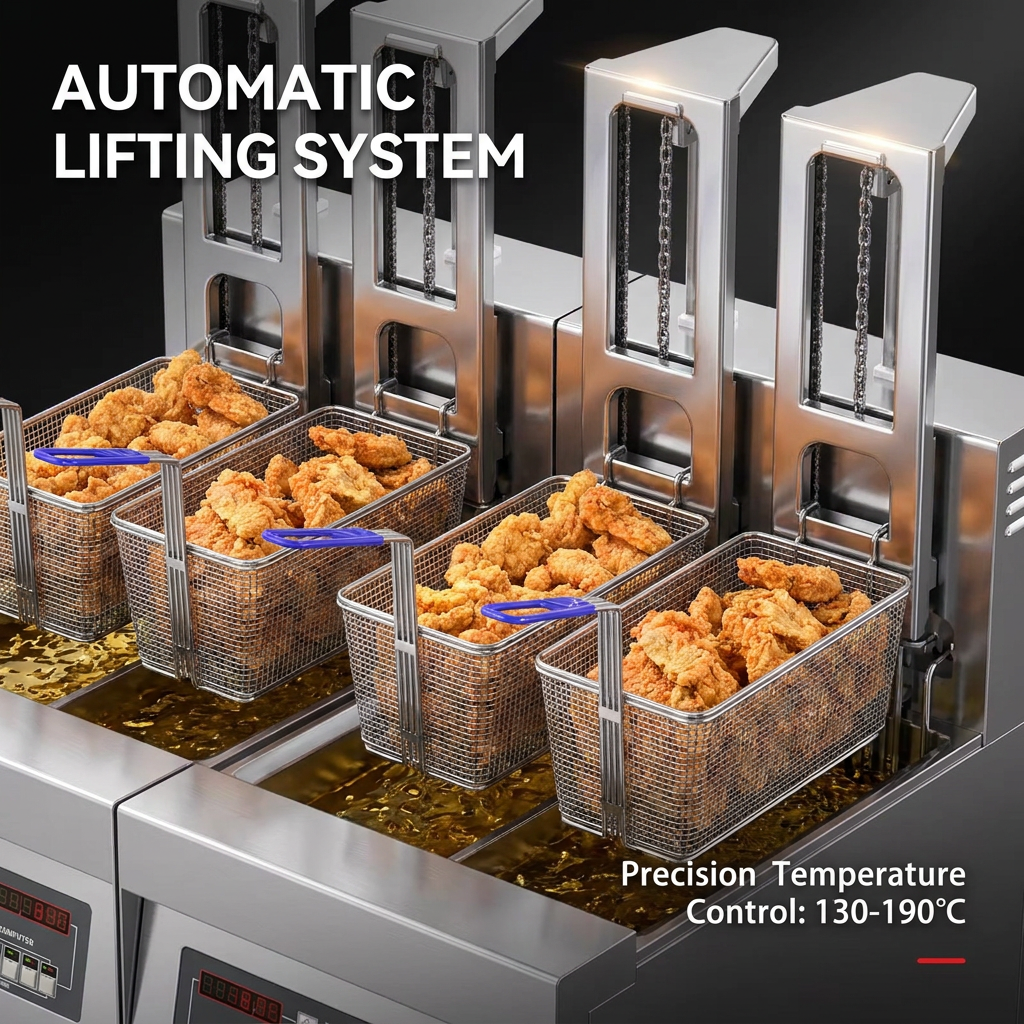 Snack Machine Commercial Gas Deep Fryer for Potato Chips French Fries Chicken Nuggets Onion Rings Express Gas Fryer