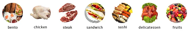 Supermarket Butchery Chiller Horizontal Commercial Salad Fresh Deli Meat Fish Sushi Food Chicken Counter Display Freezers & Fridges for Sale
