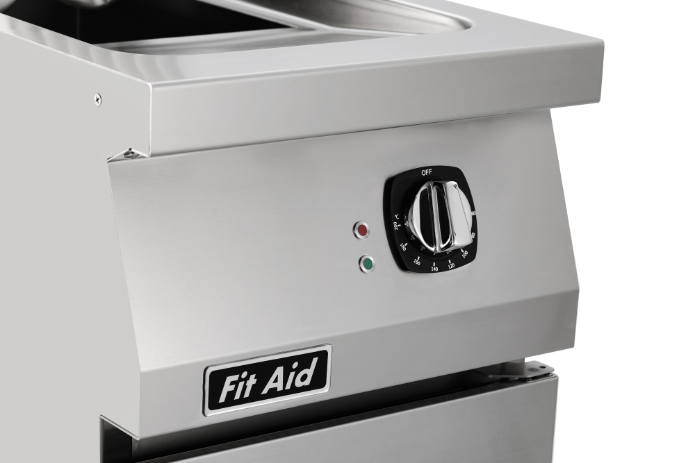 Commercial Fast Food Catering Equipment 304 Stainless Steel Material 12L Capacity Tank Electric Deep Fryer With Cabinet Base