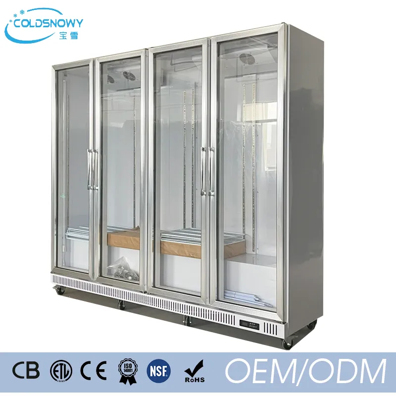 Professional Commercial Countertop Freezer Display Vertical Chiller Vertical Display Freezer