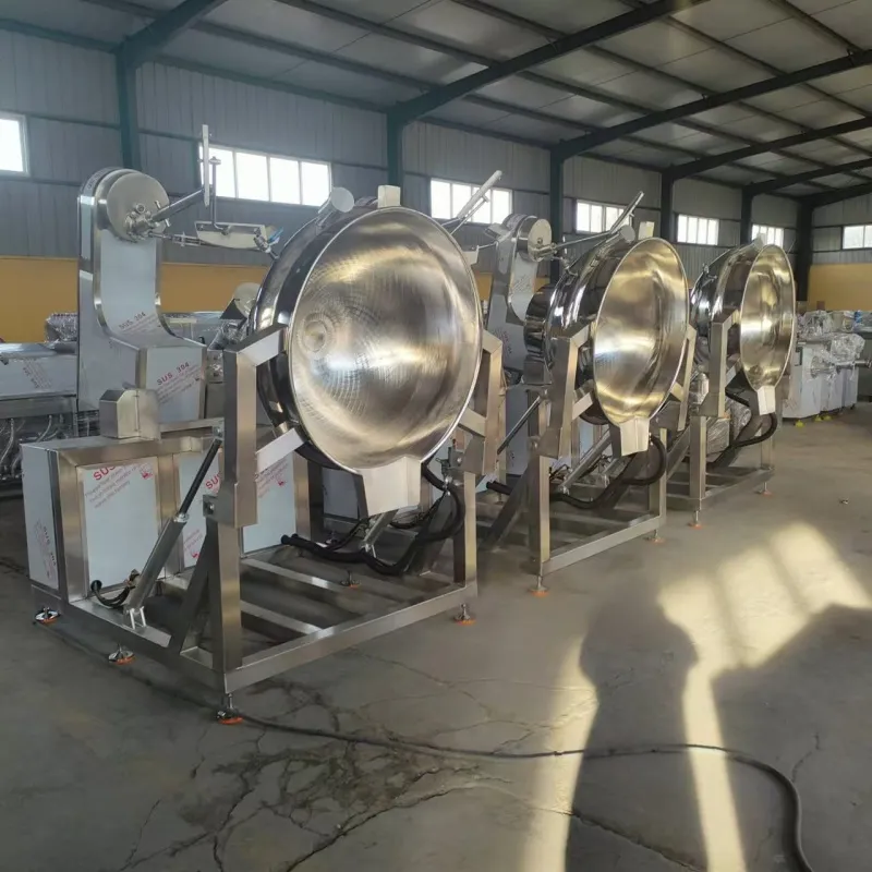 Industrial 100 200 300 Liter Automatic Cooking Machine Steam Soup Caramel Sauce Cooking Boiler Electric Jacketed Kettle