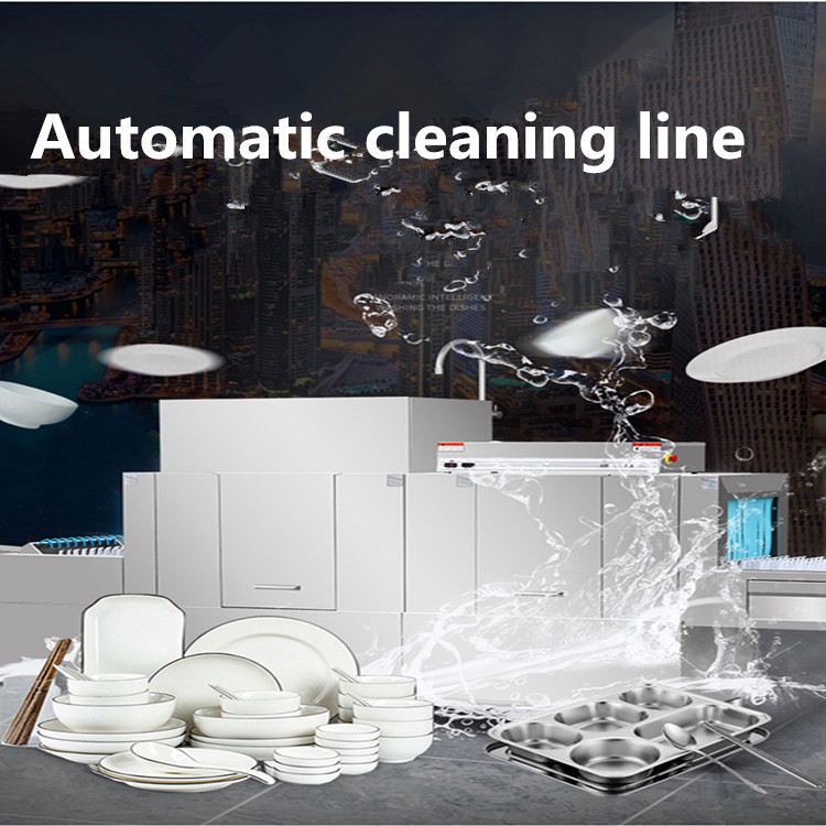 Commercial Electric New Automatic Dishwasher for Restaurants with Hot Water Cleaning High Capacity Controllable Temperature