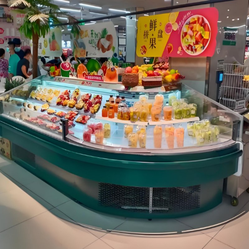 Vegetable Chiller Fruit Refrigerated Counter/Half Tall Refrigerator and Freezer
