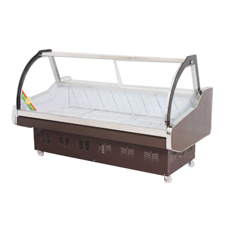 Meat Display Meat Display Freezer Meat Counter Display Refrigerator Butcher Chiller Fish Deep Freezer Single-Temperature CE
