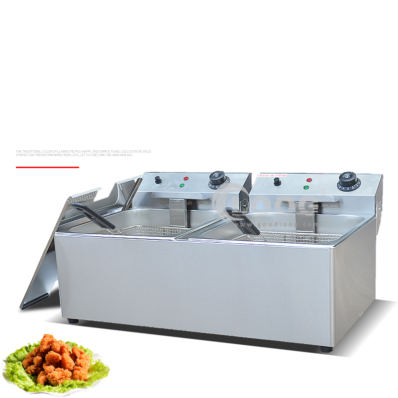 Wholesale Stainless Steel Fryer Machine French Frie Frying Machine Electric Deep Fryer Mini Donut Fryer Machine for Sale