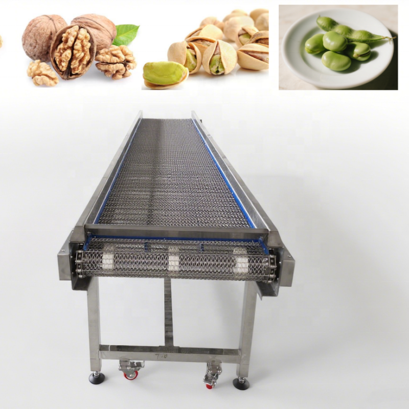Food Grade Stainless Steel Chain Driven Spiral Wire Mesh Belt in Industry Oven for Potato Chips Deep Frying Machine