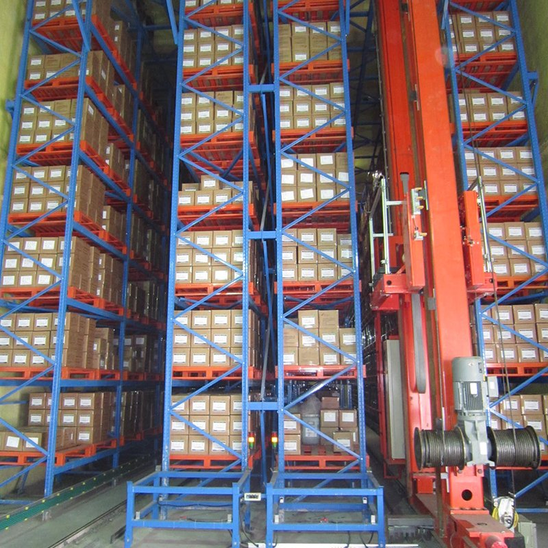 High Quality Durable Smart Double Deep Pallet Stacker Crane Asrs Rack System Industrial Automated Storage Retrieval Racking System for Warehouse Storage