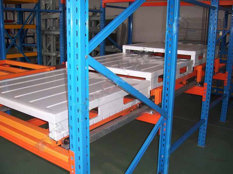 Push back rack case 4