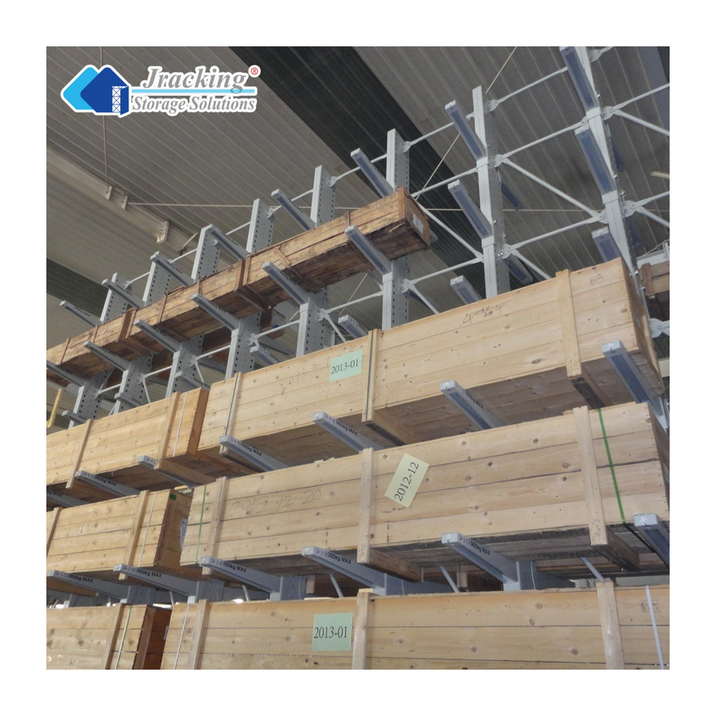 Jracking Industrial Warehouse Storage Rack Heavy-Duty Cantilever Racking System for Aluminum Profile Storage