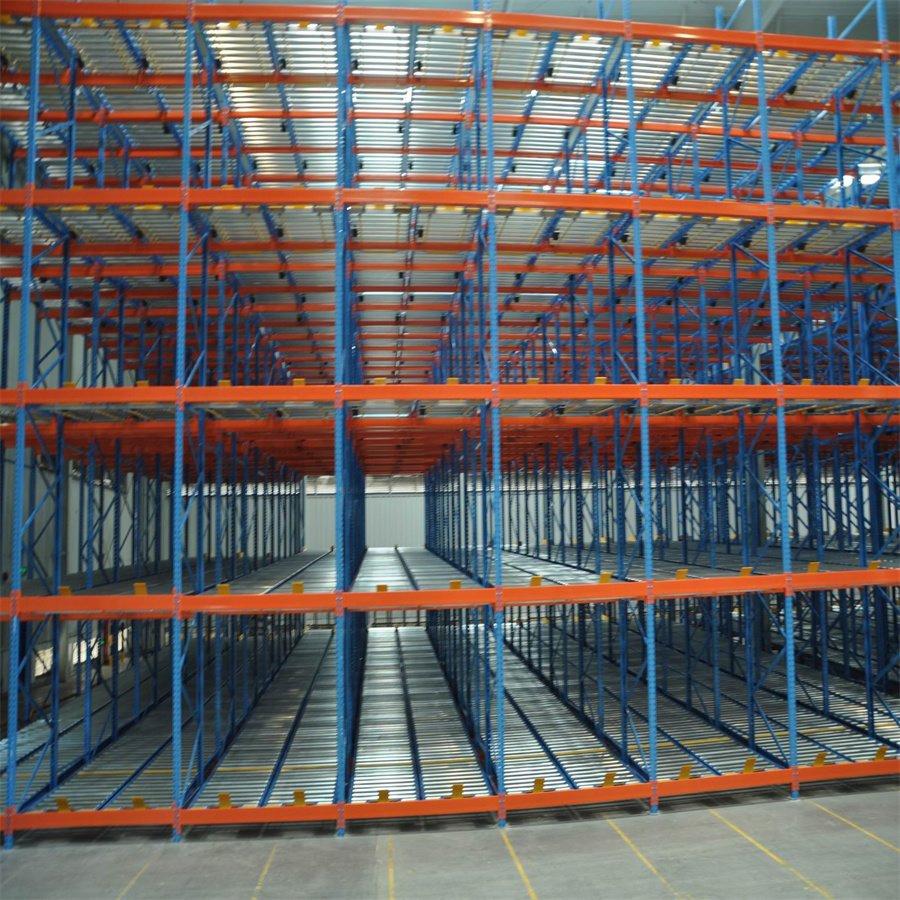 High Density Warehouse Pallet Flow Rack Gravity Rack Storage Racking System