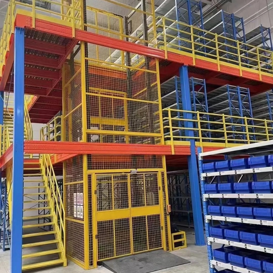 Own Brand Customizable Reconfigurable Hoist Lift Attic Mezzanine Rack Platform Rack for Warehouse