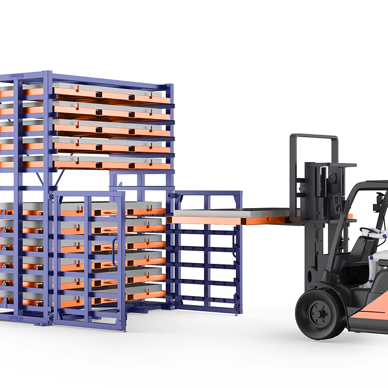 Industrial Drawer-Type Sheet Metal Rack | Multi-Layer Storage System For Steel Sheets