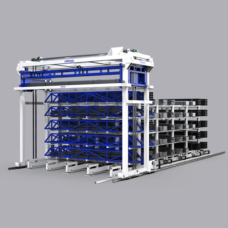 Customized Automatic Storage Rack System Industrial Steel Profile Warehouse Solution For Pipes
