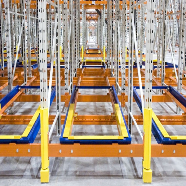 Warehouse Pallet Push Back Rack System, Durable Racking/Metal Shelving /Storage Racking/Warehouse Push Back Storage Racks